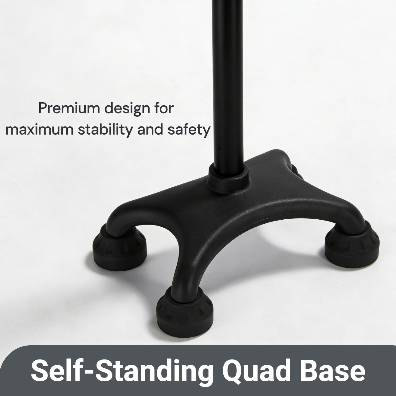 Altus Self-Standing Quad Cane Aluminum Adjustable Walking Stick