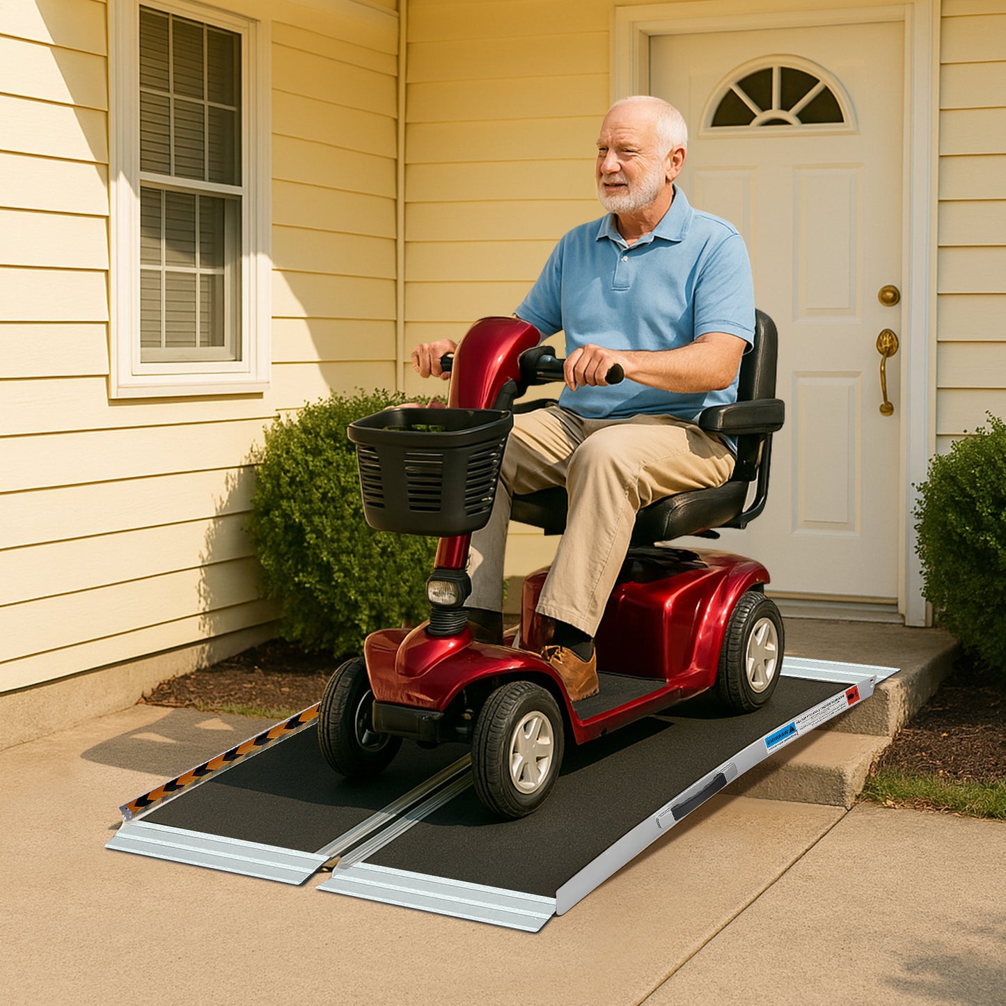 Easily access your home with our Altus portable wheelchair ramp. Designed for safety and stability, it’s perfect for mobility scooters and wheelchairs.