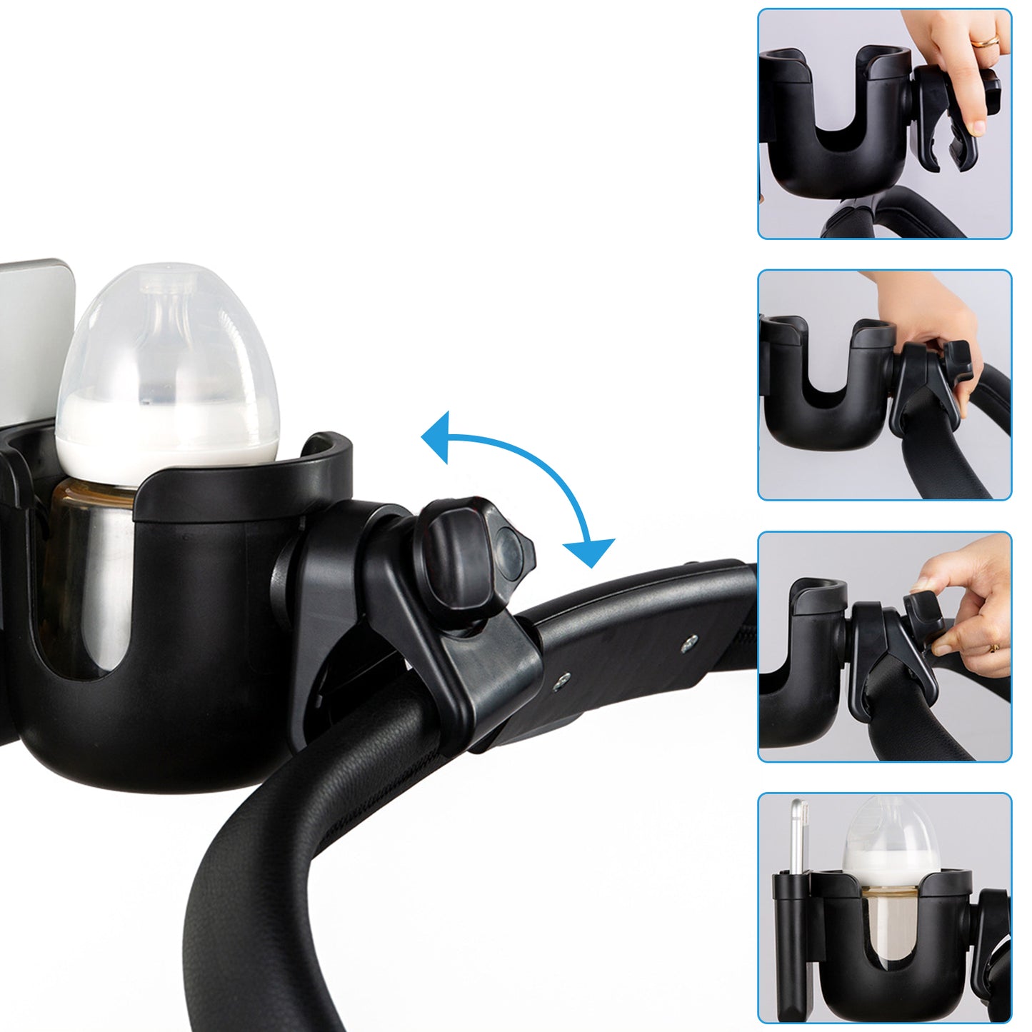 Altus Universal Cup Holder with Phone Mount