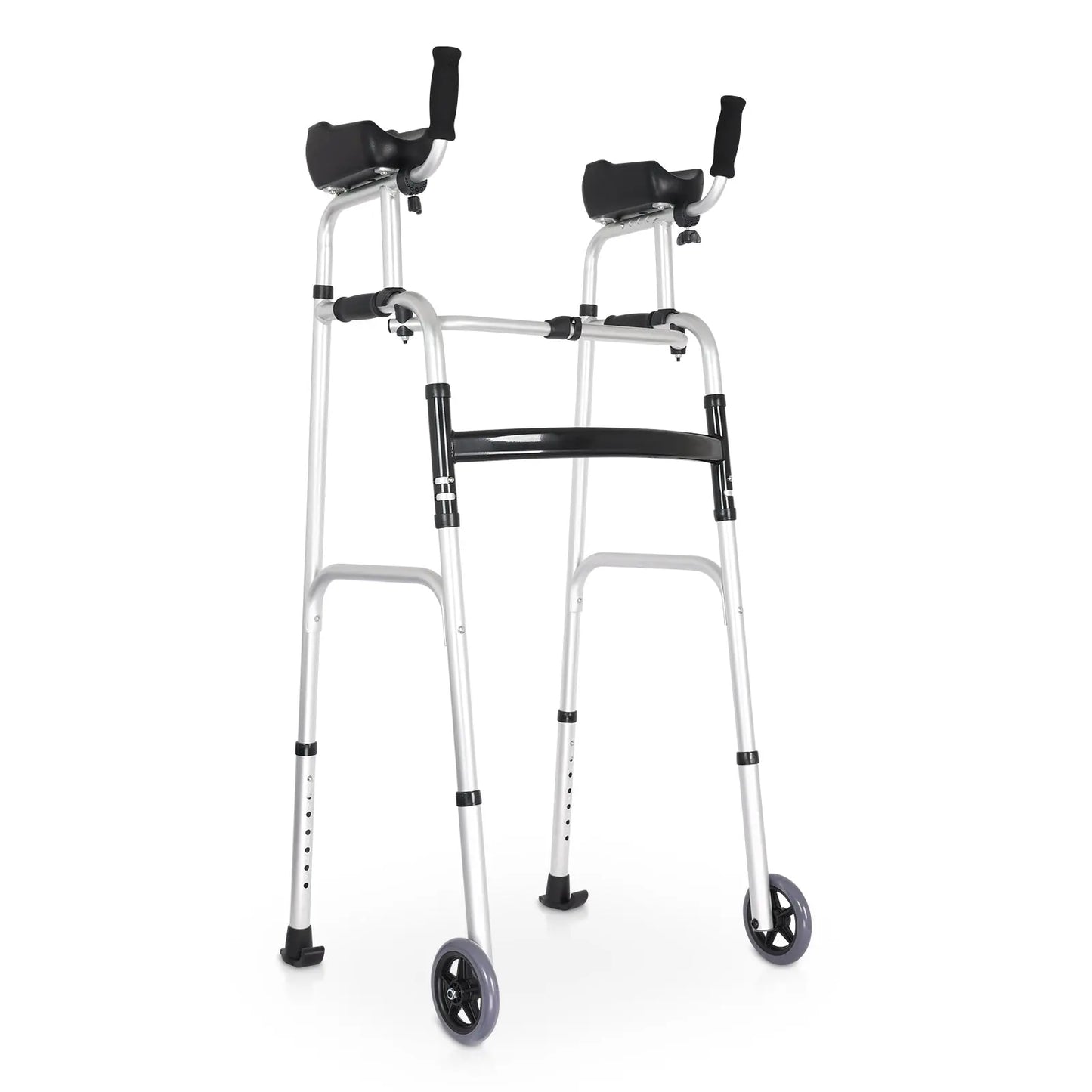 Standard Walker Image: Image shows a standard walker with adjustable forearm