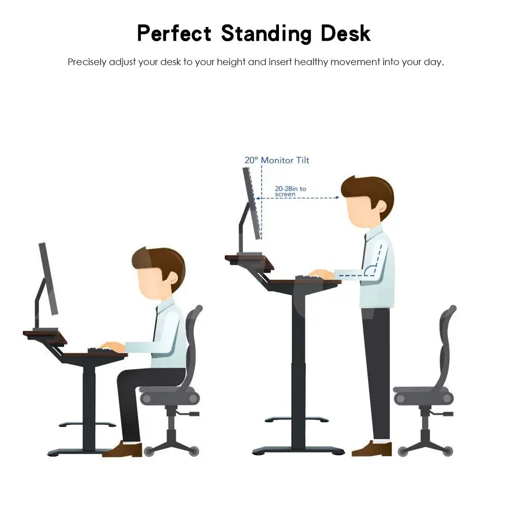Altus 2 Tier Standing Desk Height Adjustable Motorised Electric Sit Stand Up Desk myaltus