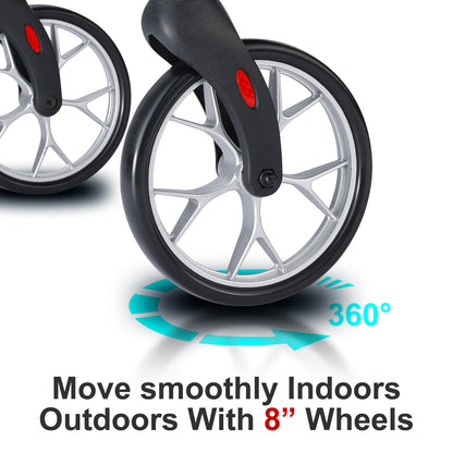 Altus Metro Mobility Walker With Seat & Padded Backrest - Deep Teal