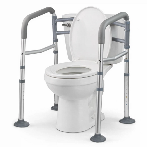 Altus Adjustable Toilet Safety Rails Folding Toilet Riser with Handles