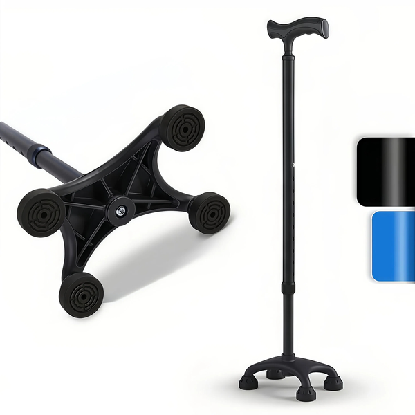 Altus Self-Standing Quad Cane Aluminum Adjustable Walking Stick