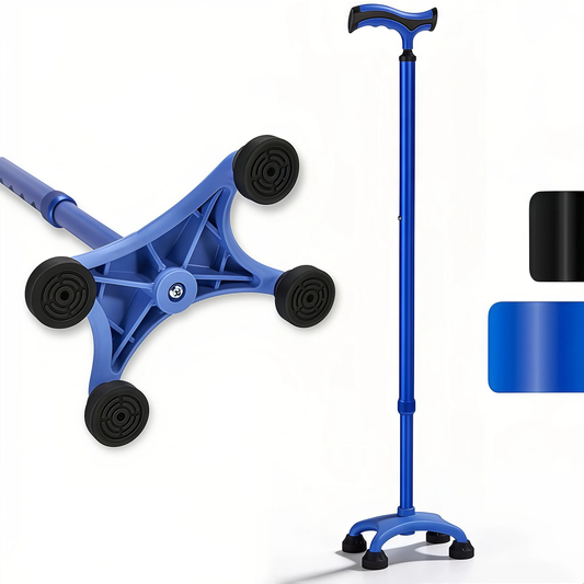 Altus Self-Standing Quad Cane Aluminum Adjustable Walking Stick