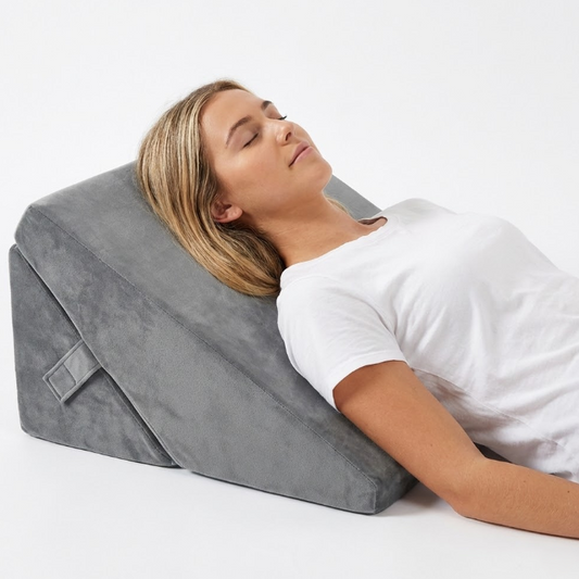 Altus Body Support Bed Wedge with Removable Premium Cover Memory Foam - Gray