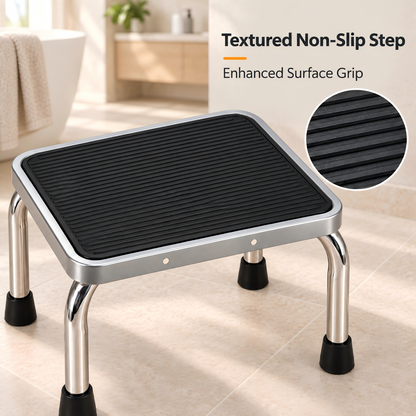 Altus Heavy Duty Steel Step Stool Non-Slip Mobility Aid 150kg Capacity