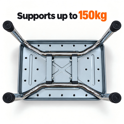 Altus Heavy Duty Steel Step Stool Non-Slip Mobility Aid 150kg Capacity
