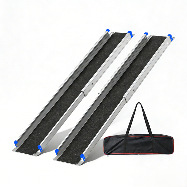 Altus Wheelchair Ramp 2 Pcs 5FT Portable Telescopic Aluminium SWL270 KG