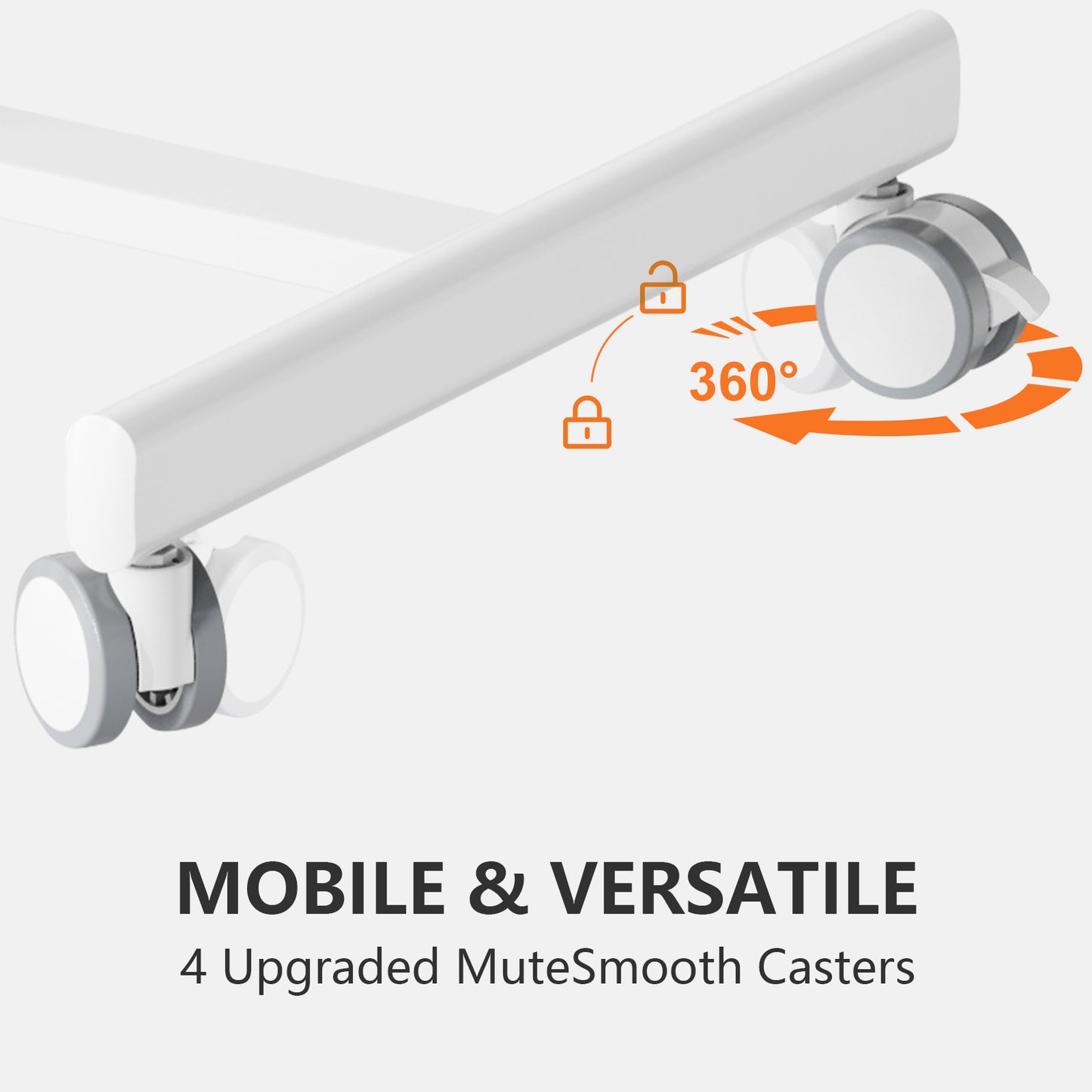 Altus Rolling Mobile Standing Desk Table Tilting Top Laptop Cart