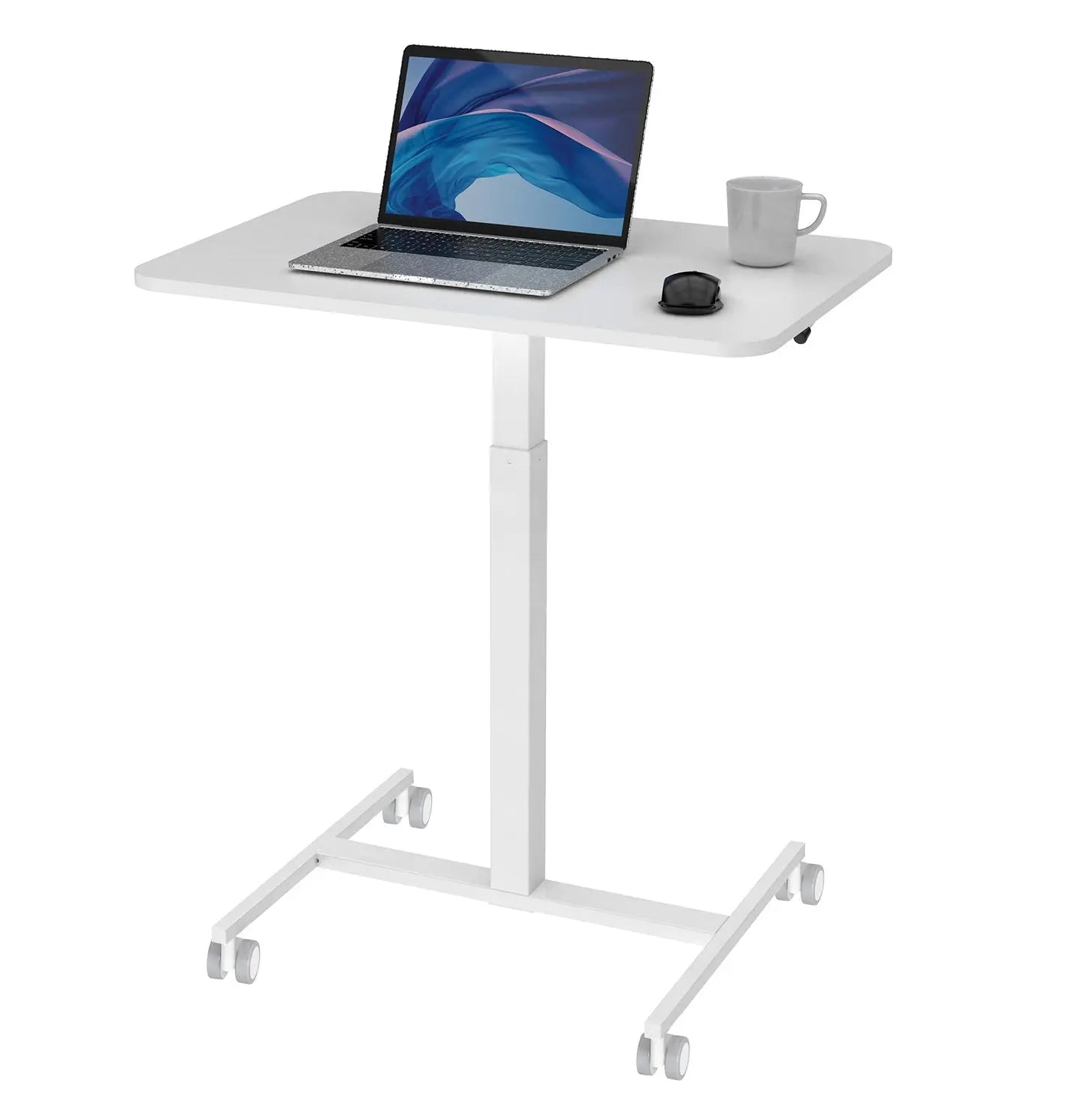 Altus Height Adjustable Desk Portable Mobile Computer Office Table ...