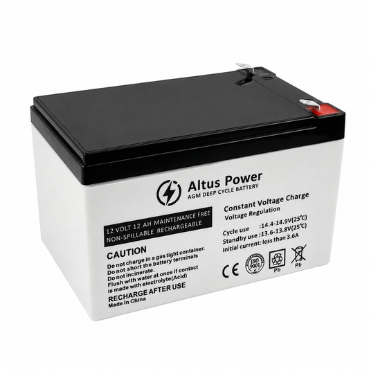 Altus 12V 12ah AGM 电池深循环 SLA 铅酸电池