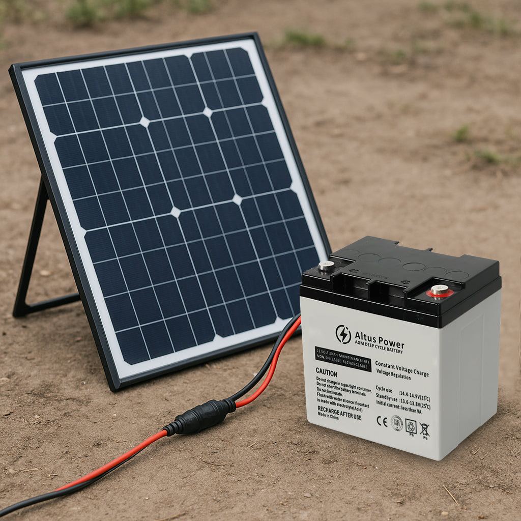The Altus AGM battery seamlessly pairs with solar panels, providing reliable energy storage for off-grid setups. Designed for durability, it ensures consistent power supply, making it the perfect solution for sustainable energy systems and long-term off-grid living.