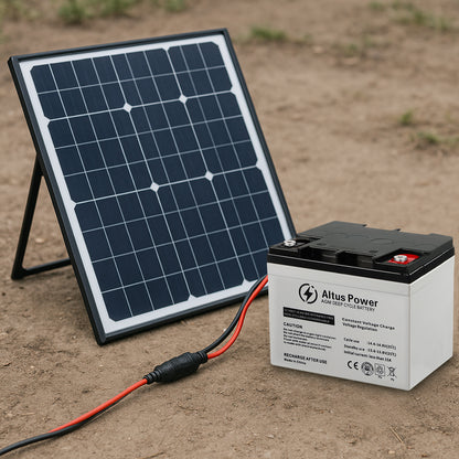 The Altus AGM battery seamlessly pairs with solar panels, providing reliable energy storage for off-grid setups. Designed for durability, it ensures consistent power supply, making it the perfect solution for sustainable energy systems and long-term off-grid living.