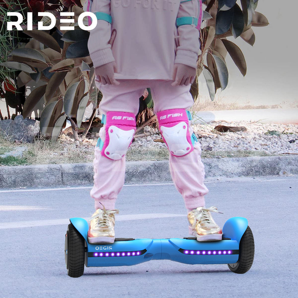 RIDEO Q3_C Hoverboard 6.5 inch Electric Self Balance Sooter UL Bluetooth Speaker Blue