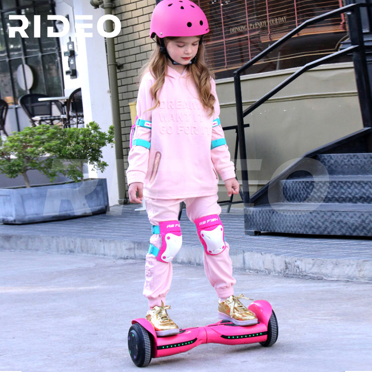 RIDEO Q3_C Hoverboard 6.5 inch Electric Self Balance Sooter UL Bluetooth Speaker - Pink