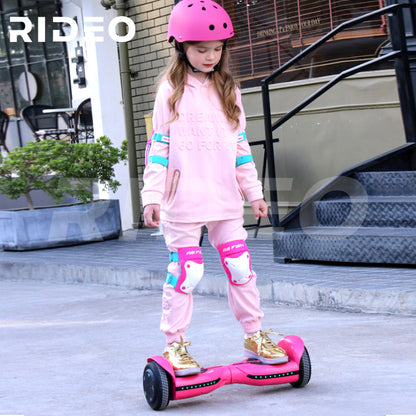 RIDEO Q3_C Hoverboard 6.5 inch Electric Self Balance Sooter UL Bluetooth Speaker - Pink