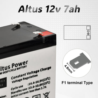 Altus 12V 7ah AGM Battery Deep Cycle SLA Lead Acid Battery
