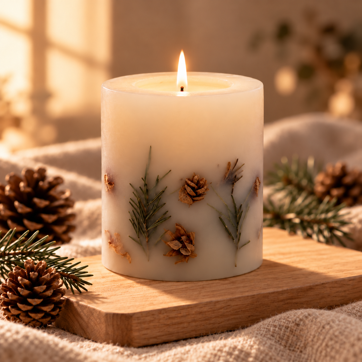 Altus 680g Large Soy Wax Scented Candle Scandinavian Forest Gift