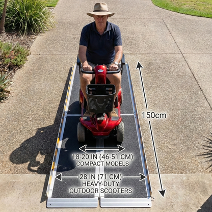 Altus Portable Aluminum Folding Wheelchair Ramp 183CM 6FT