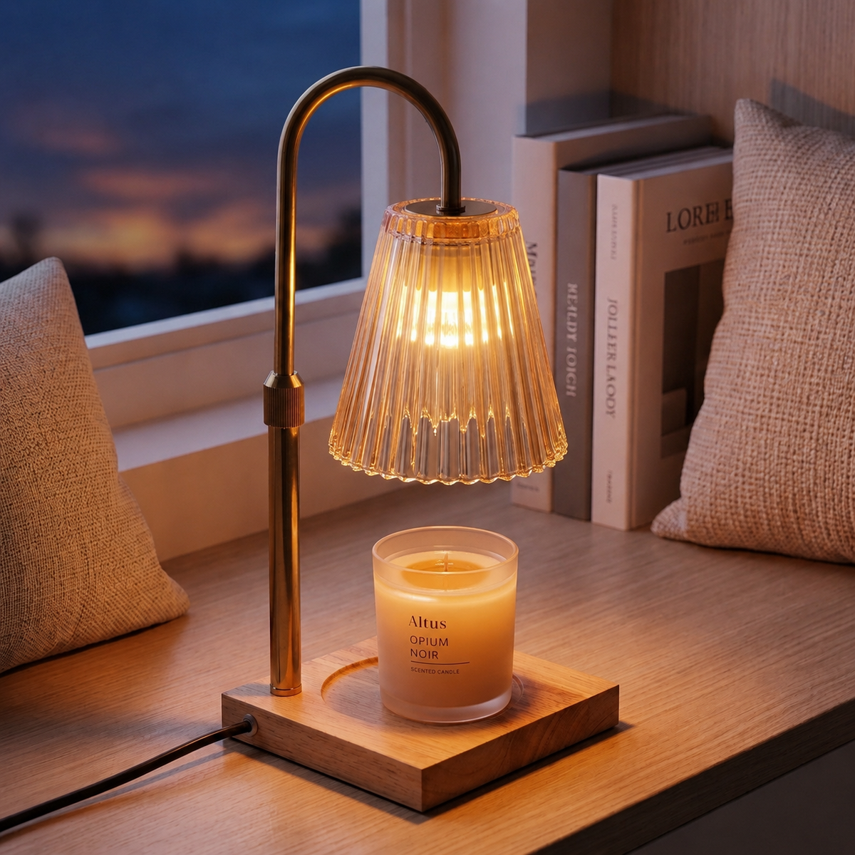 Altus Premium Candle Warmer Lamp Set - Wood Sage & Opium