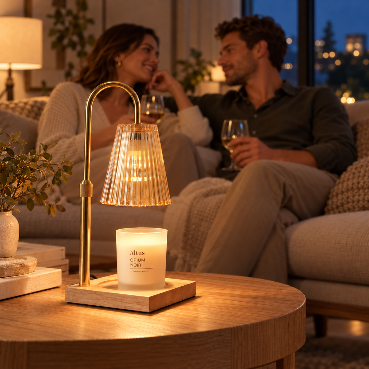 Altus Premium Candle Warmer Lamp Set - Wood Sage & Opium