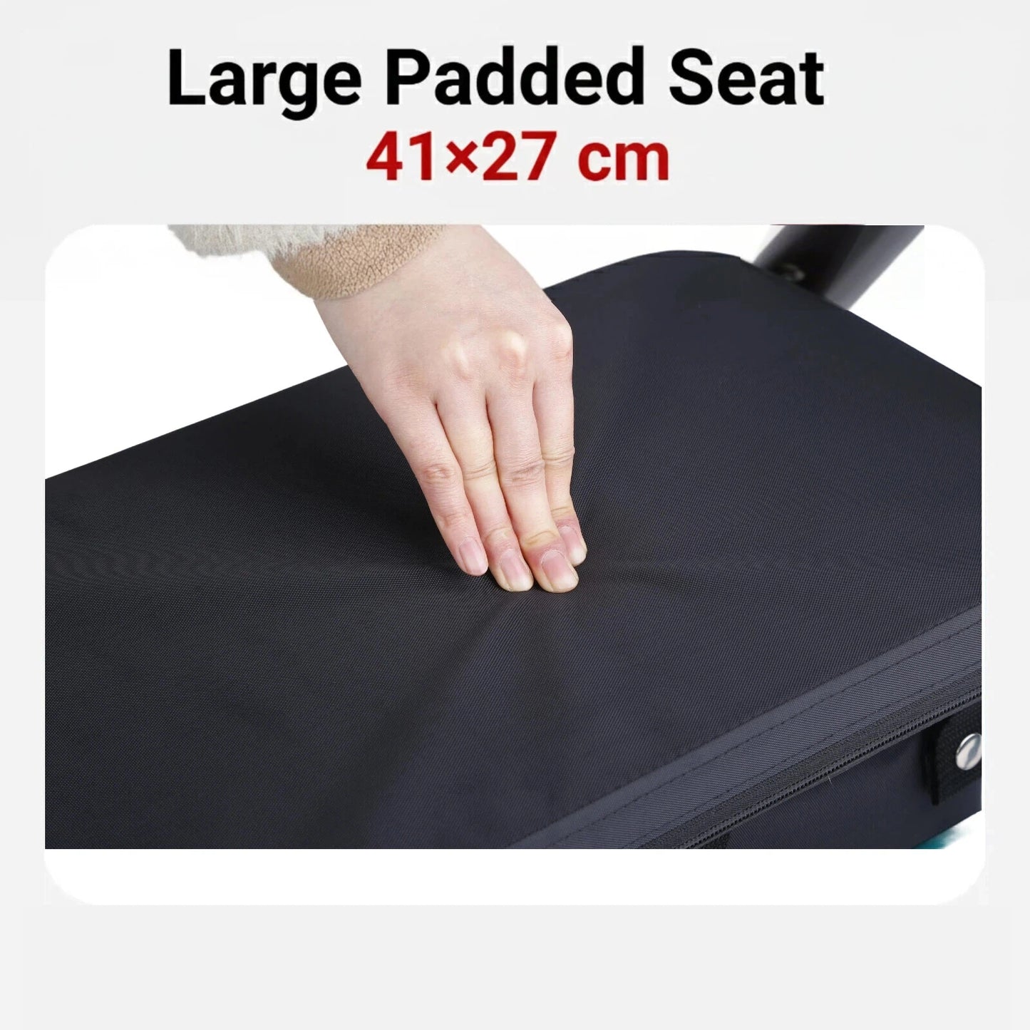 Altus Heavy Duty Classic 4 Wheel Foldable Rollator with Seat -  Midnight Blue