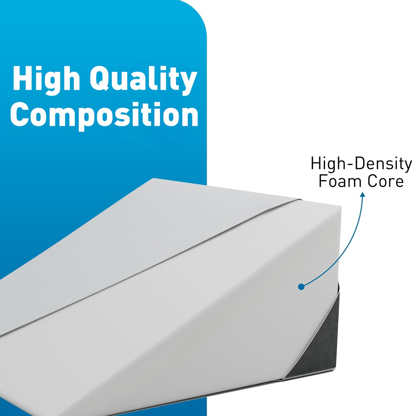 Altus Bed Wedge Pillow for Sleep Back Support with Removable Cover