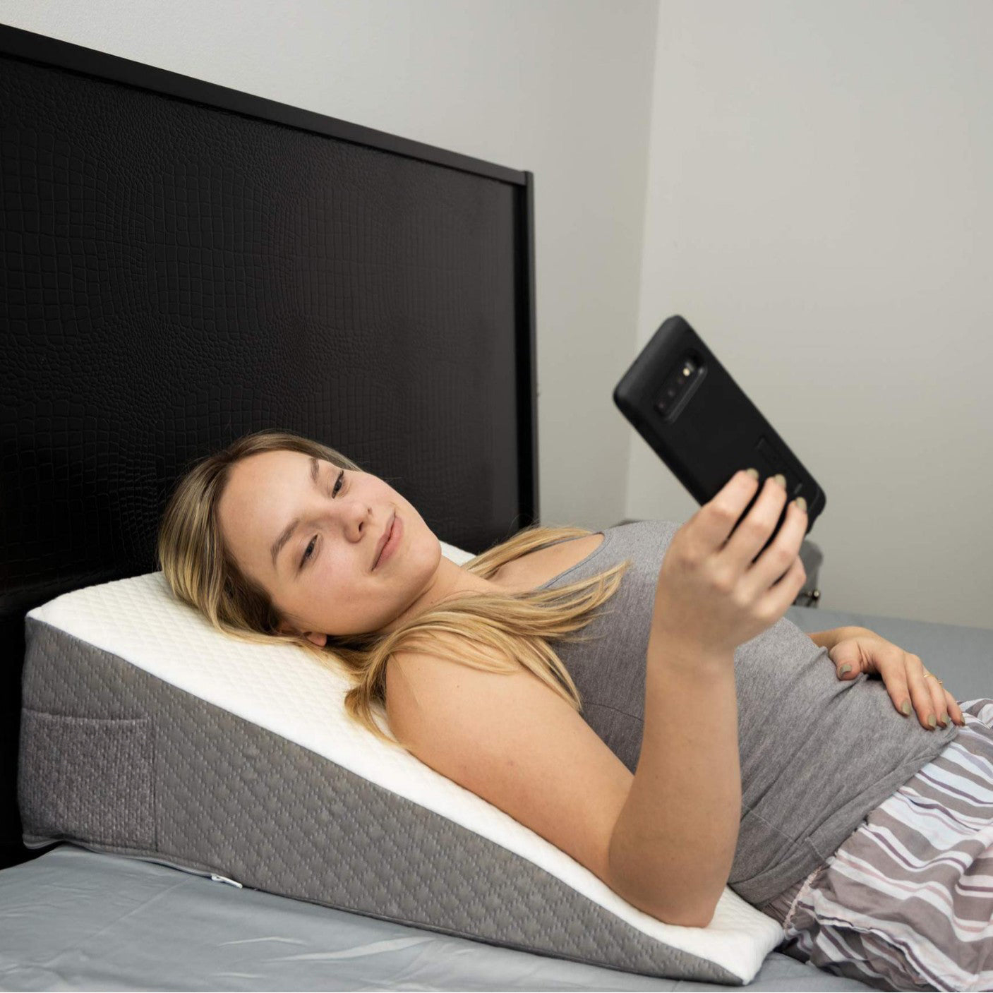 Altus Bed Wedge Pillow for Sleep Back Support with Removable Cover