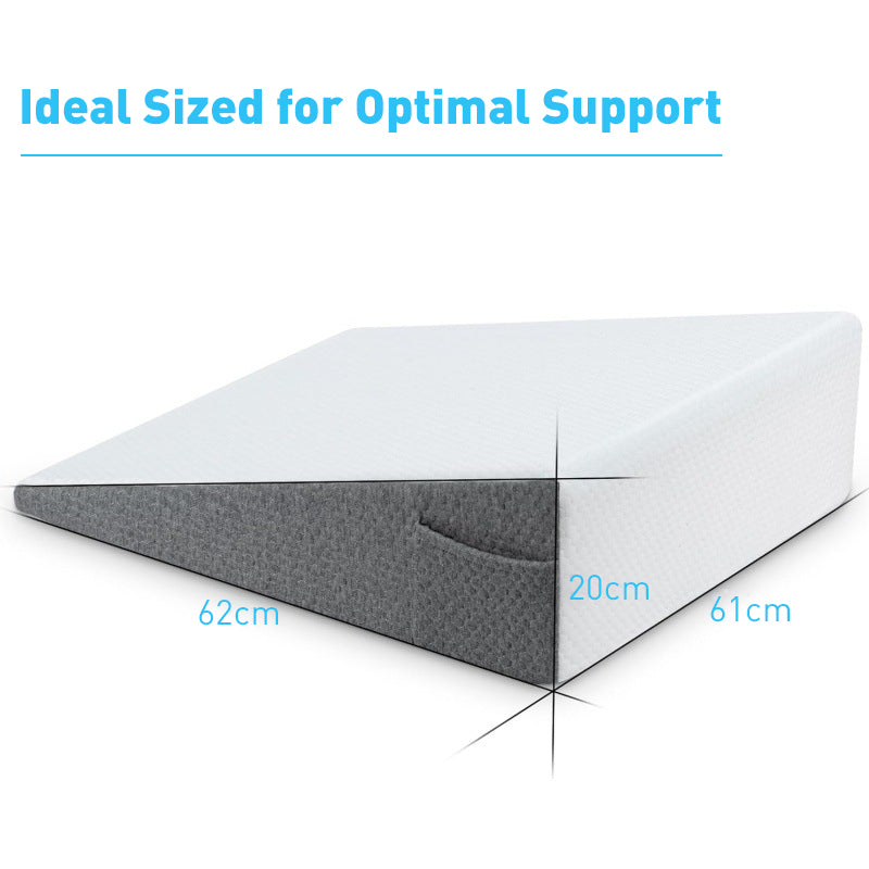 Altus Bed Wedge Pillow for Sleep Back Support with Removable Cover