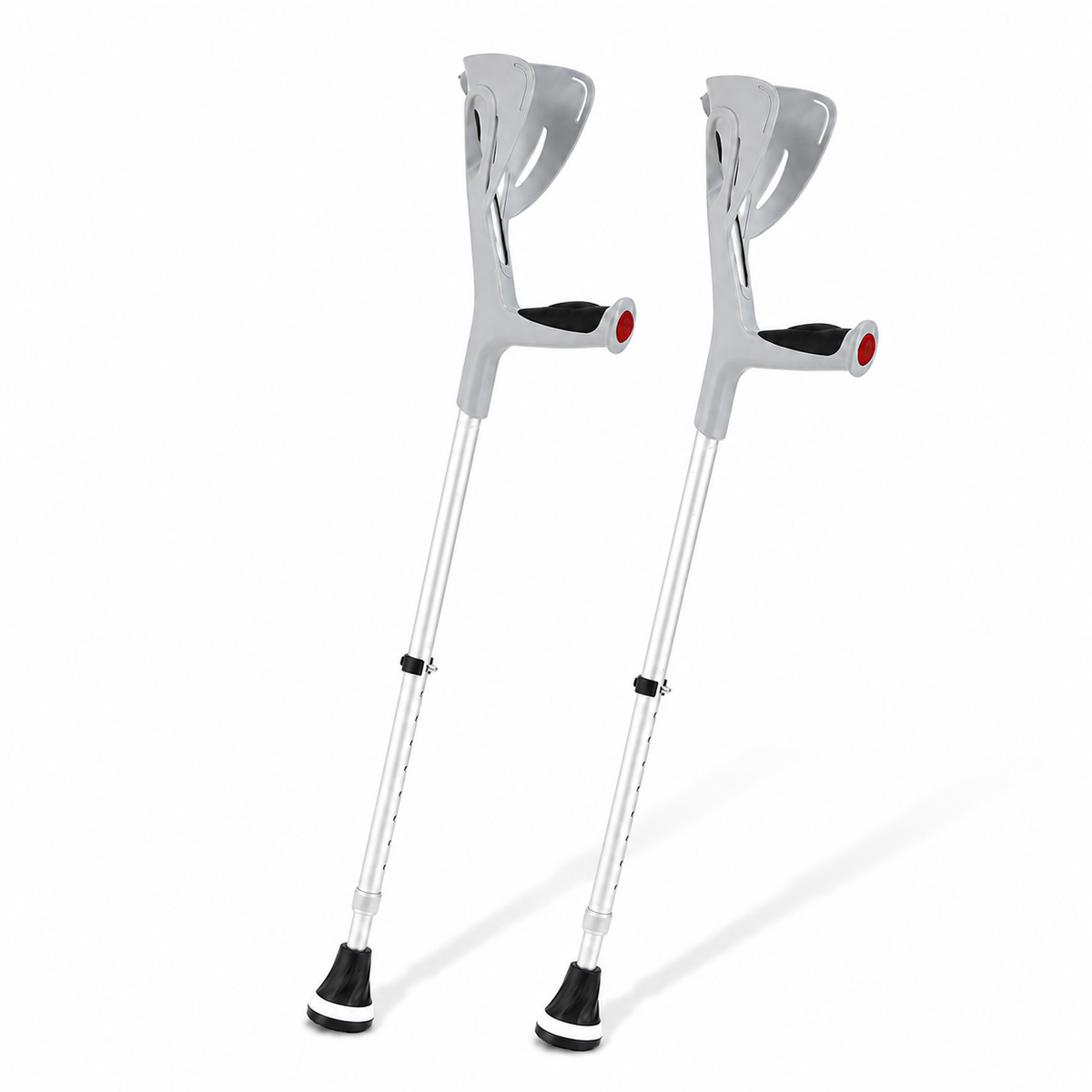 Altus 2-Unit Pack Premium Forearm Crutches Adjustable Ergonomic  - Grey