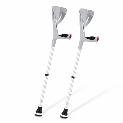 Altus 2-Unit Pack Premium Forearm Crutches Adjustable Ergonomic  - Grey