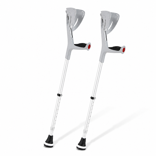 Altus 2-Unit Pack Premium Forearm Crutches Adjustable Ergonomic  - Grey