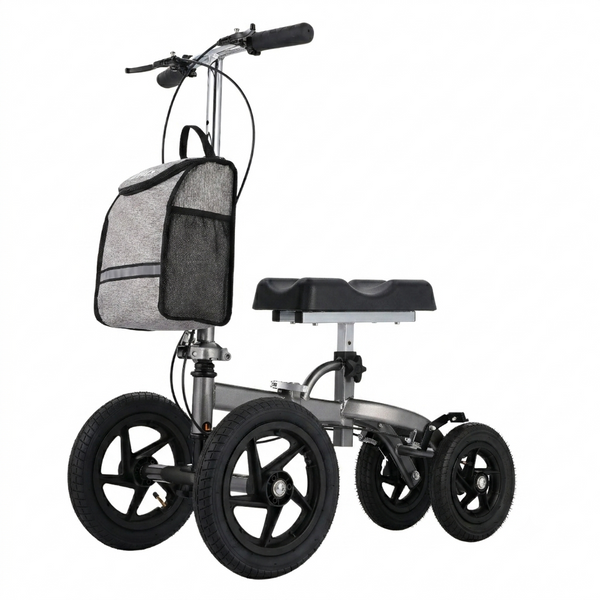 Altus Summit Knee Scooter 12" Pneumatic Tyre Titanium Grey