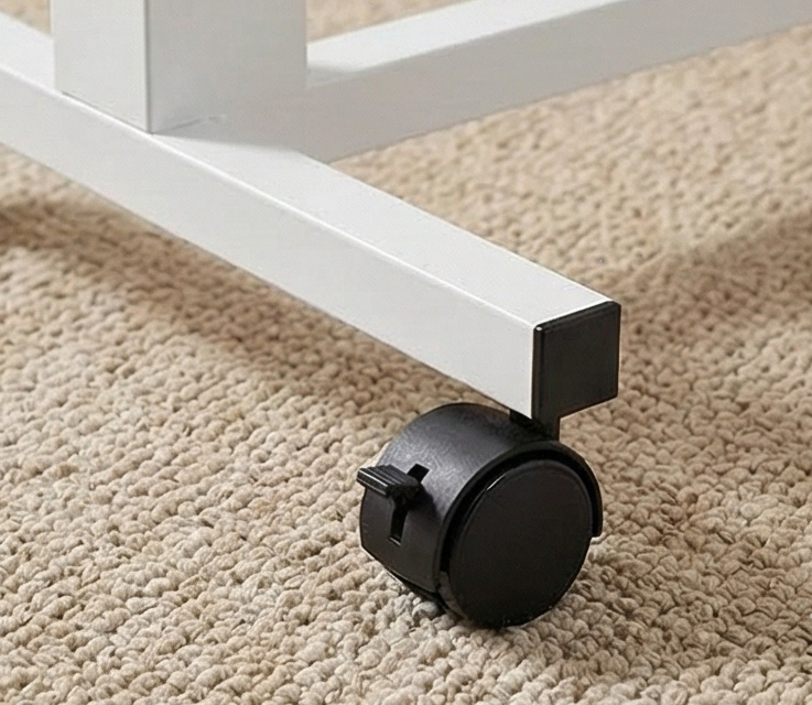 Altus 床头桌 燃气升降装置 钢架 层压板顶部 白色