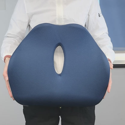 Altus Coccyx Orthopedic Seat Cushion Memory Foam Chair Cushion - Navy Blue