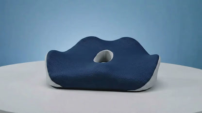 Altus Coccyx Orthopedic Seat Cushion Memory Foam Chair Cushion - Navy Blue