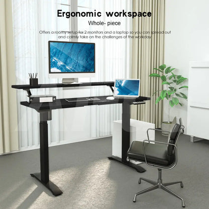 Altus 2 Tier Standing Desk Height Adjustable Motorised Electric Sit Stand Desk_Black myaltus