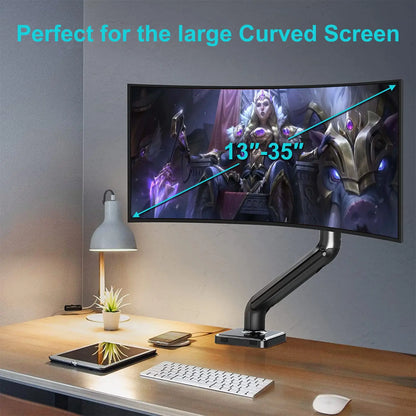 Altus Heavy Duty Gas Gaming Monitor Stand Swivel Vesa Bracket up to 35inch myaltus