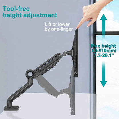 Altus Heavy Duty Gas Gaming Monitor Stand Swivel Vesa Bracket up to 35inch myaltus